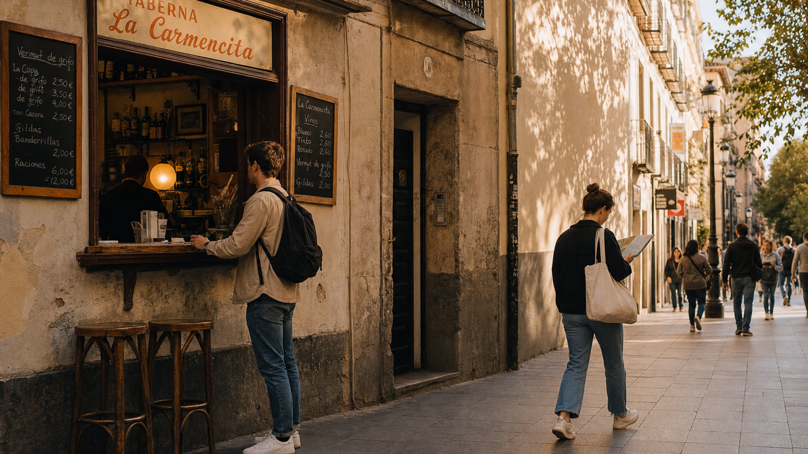 Bocadillo de calamares en la Plaza Mayor